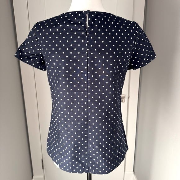 J. Crew Polka Dot Linen T Shirt - Picture 3 of 5